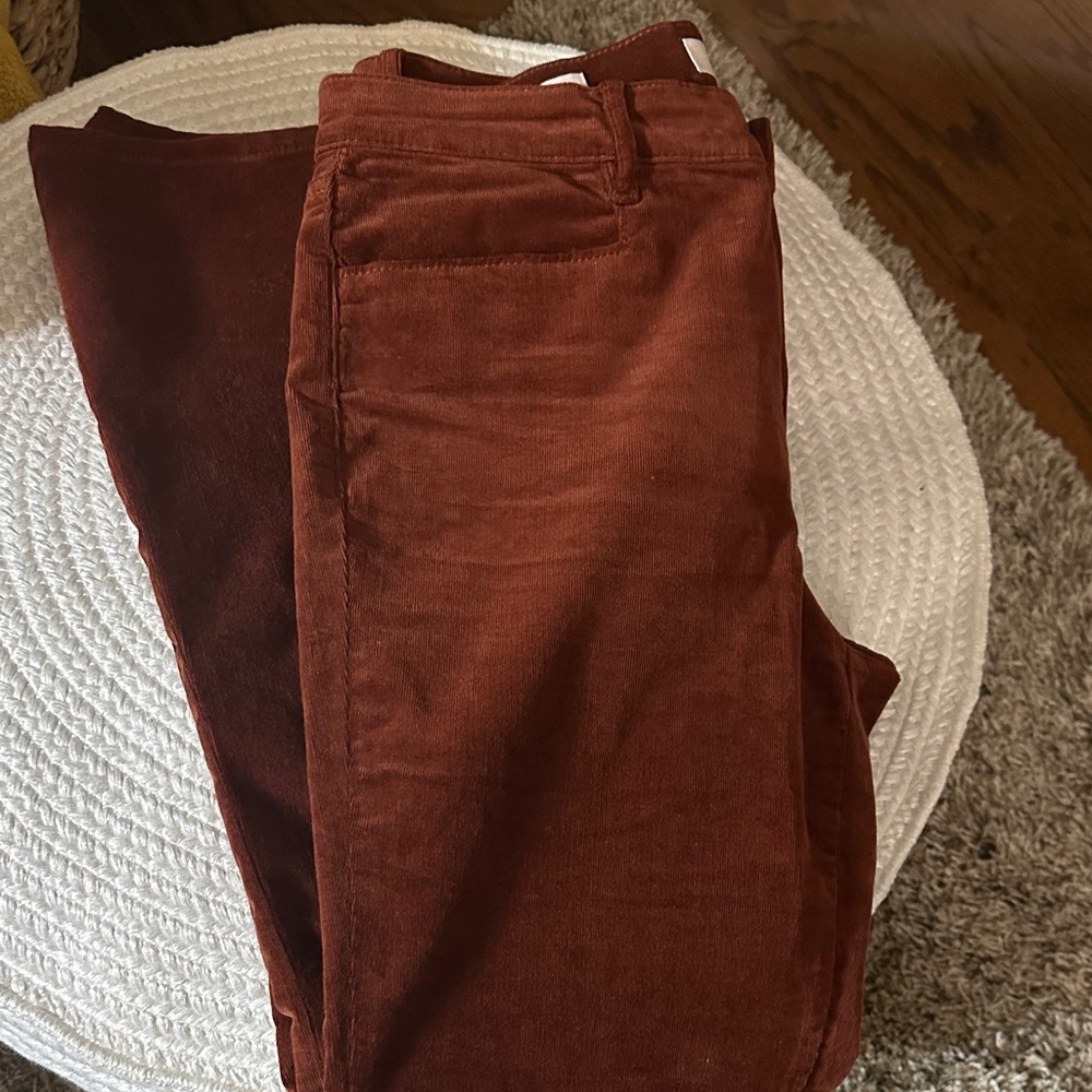 LOFT Rust Boot Cut Pants